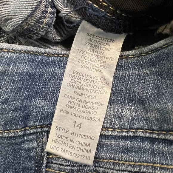 Democracy Ab-Solution Cropped Stretch Jeans Size 14 Casual Chic Wardrobe Basic - Picture 6 of 8